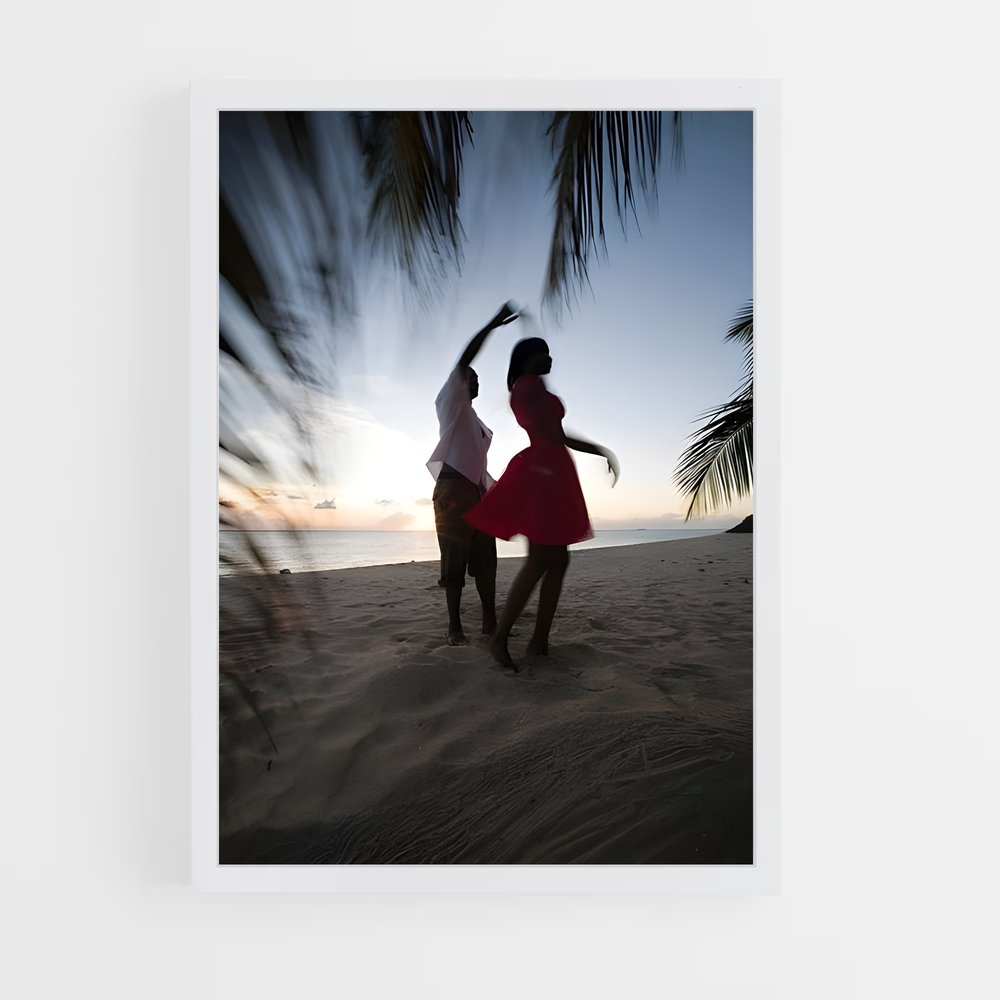Poster Danse au Coucher de Soleil (vue 3)